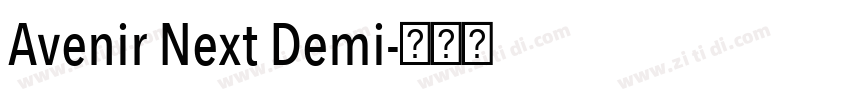 Avenir Next Demi字体转换
